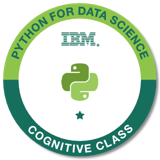 Python for Data Science badge image